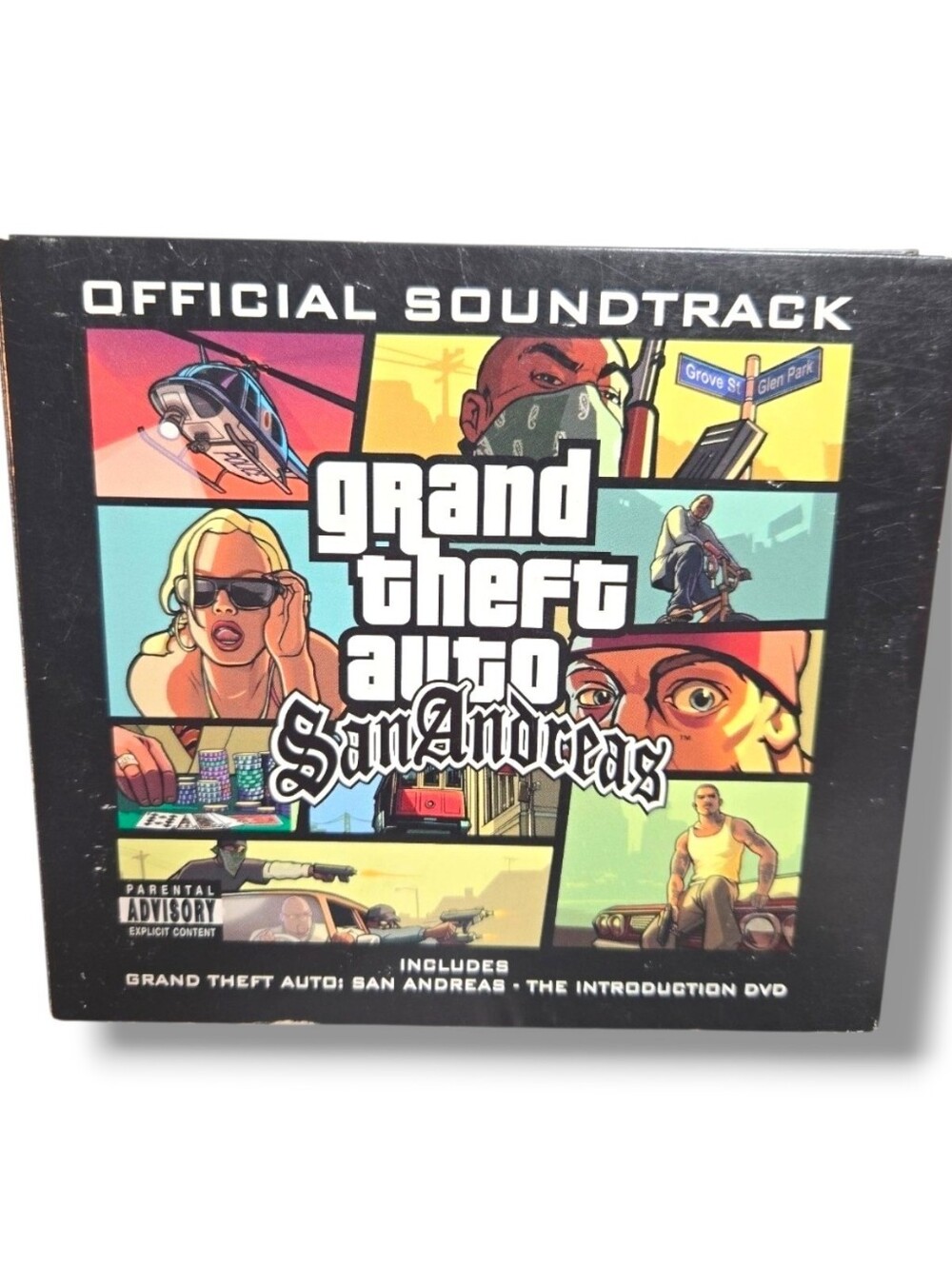 Grand Theft Auto: San Andreas Official Soundtrack 3-Disc Set 2 CDs GTA Intro DVD